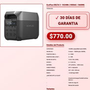 EcoFlow Delta 3 1800W Salida AC 3600W Pico Cuba Envio Rapido VPT-0205 - Img 57975090