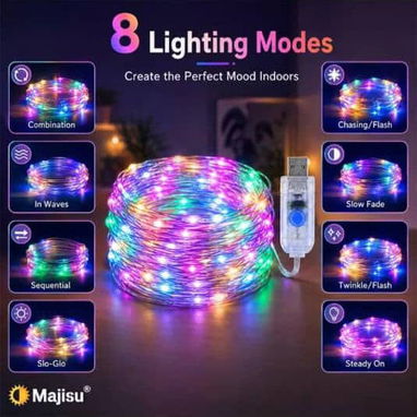 Guirnaldas para navidad y decoraciones 5 metros en $5 usd Recogida Cerro o mensajería - 3/3