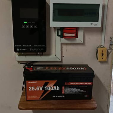 Jagüey Grande: luces, ventilador y TV sin apagones, kit 1.2 kW - 3/4