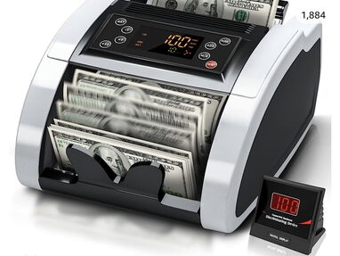 Maquina  de contar dinero << con detector de billetes falsos y todos sus accesorios <<< - Img main-image