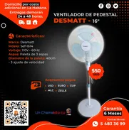 💲50💲VENTILADOR DE PEDESTAL DESMATT 16". FACTURA Y GARANTÍA 6 MESES. TLF 54833699 - Img 49175312