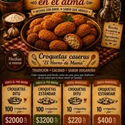 Croquetas de Pollo, Jamón, Queso. Bolitas de queso, Bolitas de Queso y Jamón. - Img 55737606