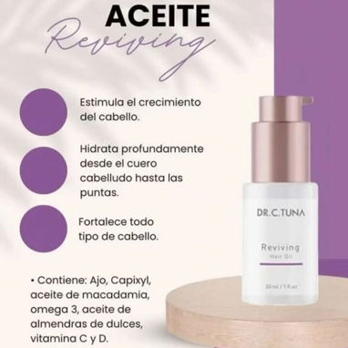 ACEITE REVIVING🌷 Reduce la caída y fortalece la fibra capilar🌷 Ideal para rizos 🌷 - Img 124049169