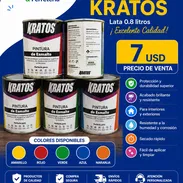 Pintura Kratos 0.8 lts Rojo, Amarillo, Azul, Verde, Naranja - Img 55225721