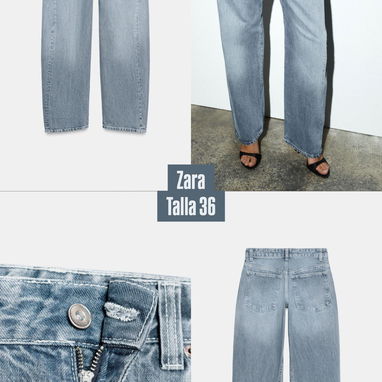 Jeans/Pantalones de Mezclilla de mujer Zara,Stradivarius y más - 7/10