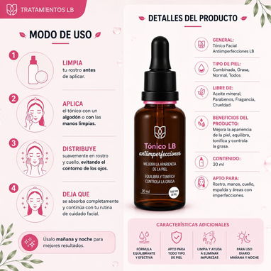Tónico Antimanchas Anti-Imperfecciones aclarante despigmentante - 2/2