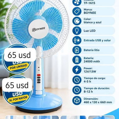 Ventiladores recargables y eléctricos - 8/10