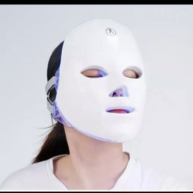 Mascara led Facial para piel con fototerapia de 7 colores  Utilizala y reduce tus poros, trata y reduce el acne, aclara - 3/3