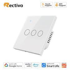 interruptor de luz inteligente Wi-Fi con panel táctil. - Img 100606881