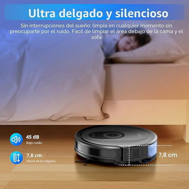 Robot aspirador y trapeador Tikom -ambas funciones en una misma pasada - Img 123925135