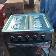 Cocina gas horno, Royal, 4 hornillas, 24", magneto, luz en el horno, tapa de cristal -mensajería gratis y - Img 54071214