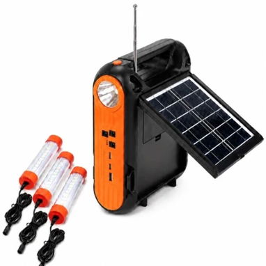 RADIO SOLAR con LINTERNA y LÁMPARA SOLAR - Img 126322606