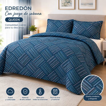 Juego de Cama Queen Size – 5 piezas  💵 Precio: 50 USD  Un set completo para renovar la habitación - 2/2
