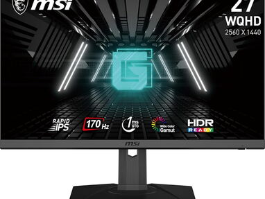 ⬆️💲400usd MSI G272QPF, Monitor para juegos de 27", 2560 x 1440 (QHD), IPS rápido, 1ms, 170Hz, compatible con G-Sync, HD - Img main-image