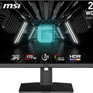 🏛️💲400usd MSI G272QPF, Monitor para juegos de 27", 2560 x 1440 (QHD), IPS rápido, 1ms, 170Hz, compatible con G-Sync, H - Img 45903068