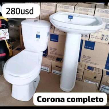 💥💥juego de baño corona y tasa monolitica lista para llegra y montar ,maxima calidad - 2/3