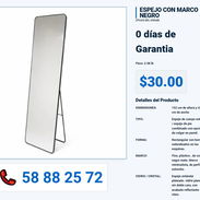 ESPEJO CON MARCO NEGRO VPT-0152 - Img 55992142