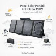 Panel Solar Portátil ECOFLOW 110W , Plegable, Impermeable IP68 / 205 - Img 54939548