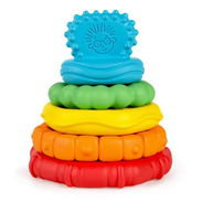 Baby Einstein Stack Teethe Multi-Textured Teether Toy 0m+ 10 cm - Img 58163433