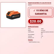 PAQUETE DE BATERÍA 21V (2.0A) FD10102120 . - Img 57882120
