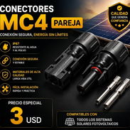 Conectores mc4 pareja 3 usd - Img 56863485