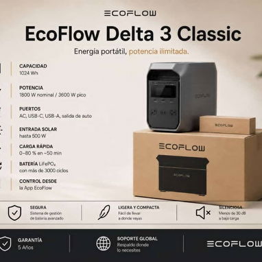 🎉 ¡PROMOCIÓN ESPECIAL! ☀️🔋  Compra una estación de energía y llévate un PANEL SOLAR GRATIS.  🔥 Super oferta por tiemp - 3/9