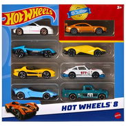 Mattel Hot Wheels Die-Cast 8 Pack Of 1:64 Scale Vehicles - Img 57110856