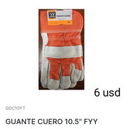 Guante de cuero,ideal para trabajos manuales, albañilería, herrería,etc - Img 57732005