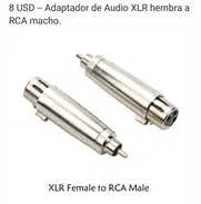 Adaptador XLR a RCA - Img 49302098