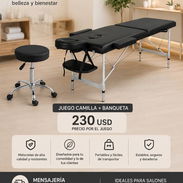 ‼️Camilla para masajes con banqueta (ElectroHogar)‼️ - Img 55352457