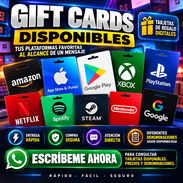 🎁 TARJETAS DE REGALO DISPONIBLES Gift Cards digitales para diferentes plataformas y servicios - Img 58152077