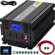 Inversor VEVOR 2500W 5000W Pico Onda Modificada 12V a 120V Con Control Remoto Pantalla LCD Para Auto RV Negro ⚡ Potenci - Img 55761115