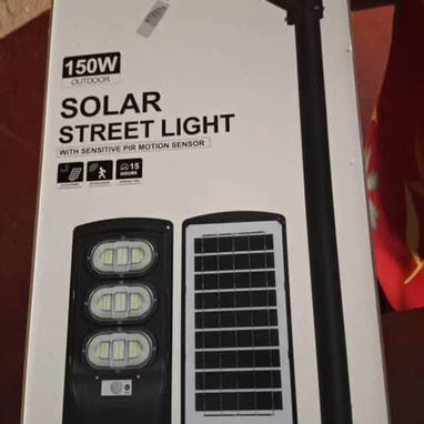 Lampara LED Solar de Alta Intensidad con panel Cod:Alofoke - 7/9