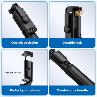* Trípode y Selfie Stick 2 en 1 con Control Remoto Bluetooth marca Aourxi - Img 107751477