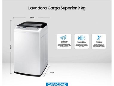 Exhibidora, mini bar,lavadora automática 9kg samsung - Img 66959901