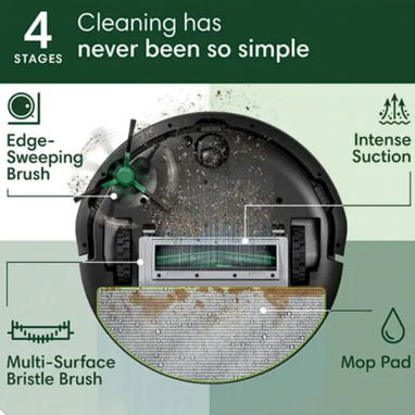 iRobot Roomba 105X Robot Aspirador y Trapeador Combo, Base de Vacío Automático - 3/3