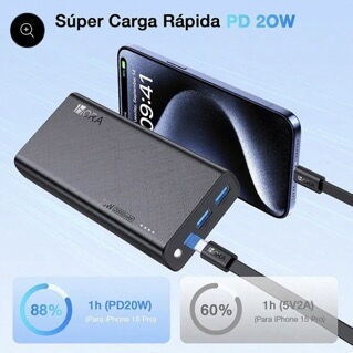 1Hora Bateria Portatil Powerbank 20000Mah 20W Gar158. Nuevas - Img 120331920