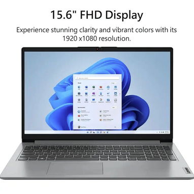 Laptop Lenovo IdeaPad 1 15.6" FHD Intel Core i5-1335U, 8GB RAM - 256GB SSD Más Base Enfriadora - Gris. - 3/8