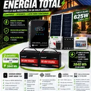 ⚡Inversor SUMRY 4000W 🔌 110V 🔋 2 baterías DUMFUME de 12.8V 150Ah ☀️ 2 paneles solares de 625W ⚡ Transfer automático SA - Img 58146770