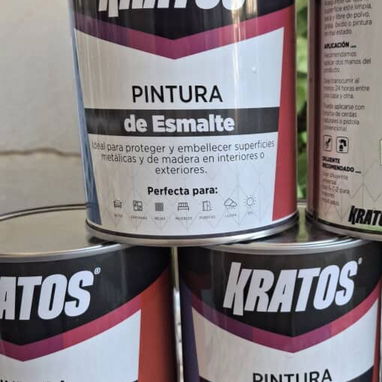 Barniz Sintético Kratos 0.8 lts. Color Verde, Naranja - 2/3