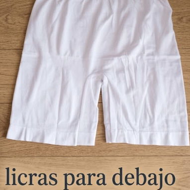 Licras  blancas interiores para debajo de vestidos - 2/3