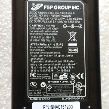 🔥 FUENTE/ ADAPTADOR FSP ORIGINAL 12V 1.25A 15W — FSP015-1AD203C 🔥 - 2/2
