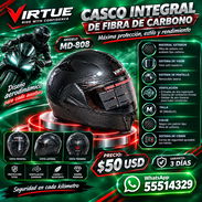 CASCO INTEGRAL DE FIBRA DE CARBONO, ENTREGA DE FACTURA PARA SU GARANTÍA. VARIEDAD DE ARTÍCULOS PARA SUS MOTOS - Img 57261929