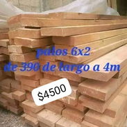 Palos 4x4 , palos , palos 6x2 de 390 a 4metros , tablas de 370 a 380x 14y 15 de ancho - Img 56868977