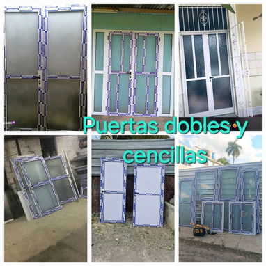 Puerta, bajo de maceta, mamparas, clóset - Img 120108491