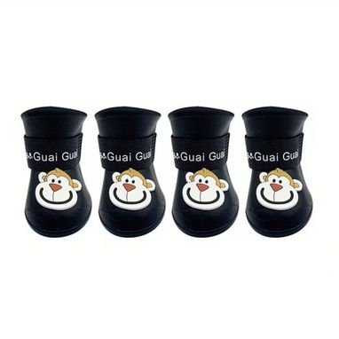 Zapatos de goma impermeable para mascotas Protéjala del calor del suelo y el agua en tiempos de lluvia! Calidad de vida! - Img 124260049