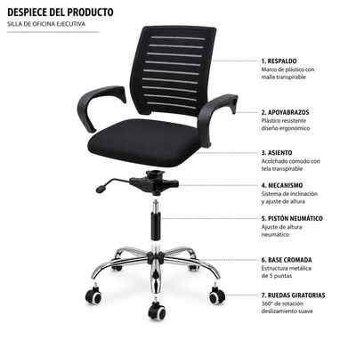 Silla de Escritorio - 3/5