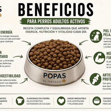 Pienso sabor res para perros adultos 20kg - 6/7