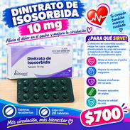Dinitrato de isosorbida 10 mg (20 tab)-$700 H.E - Img 57813491