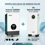 Kit de 12 de inversor con 15 kwh de batería must más 12 paneles de 595 watt - Img 57859429